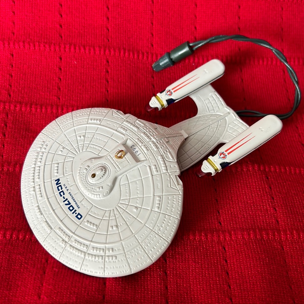 FREE SHIPPING. Hallmark Star Trek Next Generation Enterprise ornament